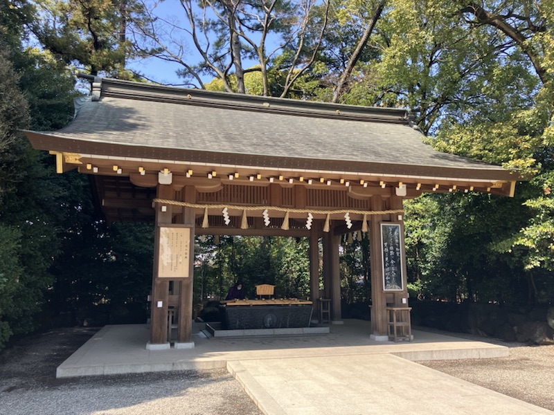 寒川神社手水舎