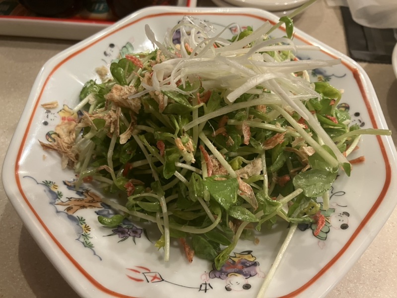 やみつき豆苗サラダ